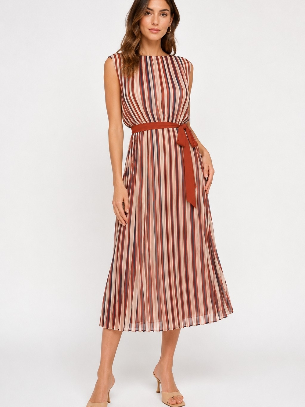 Halogen Women’s Dress Size M | Elegant Sleeveless Midi Dress